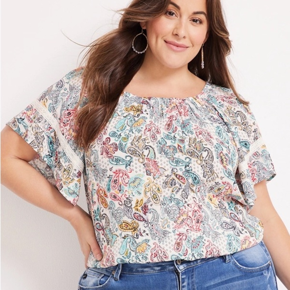 Maurices Flutter Sleeve Blouse
